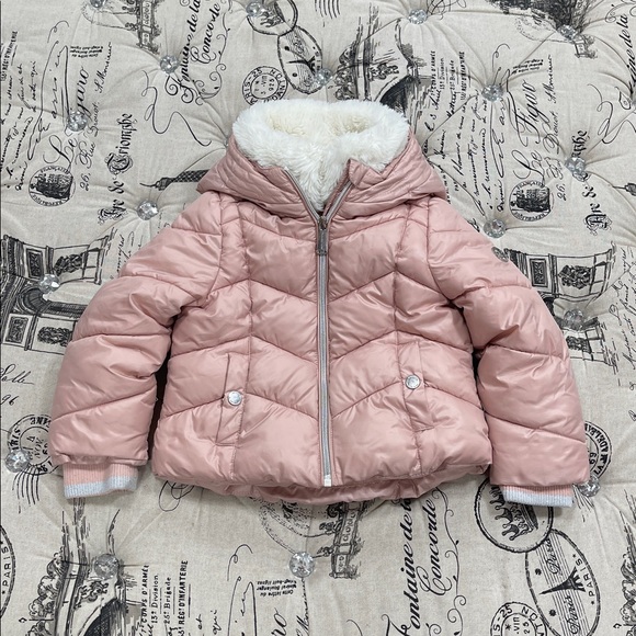 💥 Michael Kors Faux Fur Trimmed Puffer Jacket - Picture 2 of 11